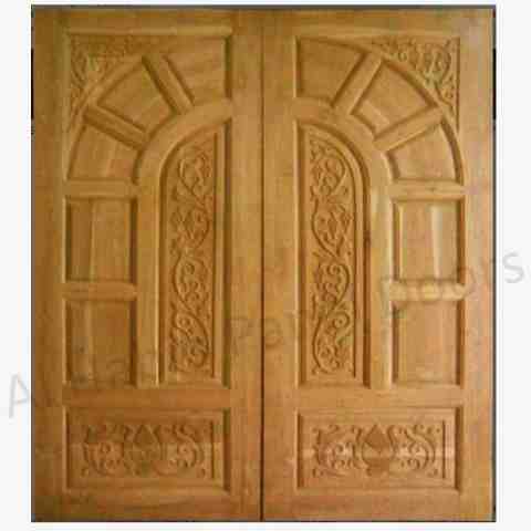 This is American KD Ash Wood Double  Door Plus Hand Carving. Code is HPD609. Product of Doors - Beautiful imported American Ash Wood Door Design. Solid wood doors ready on order in all sizes. Al Habib