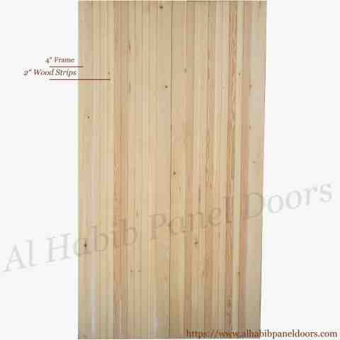Russian Kail Wood Main Door Strips Design