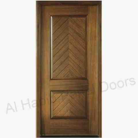 Wooden Two Panel V Groove  Door