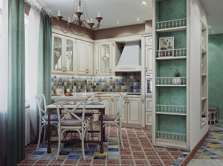 Colourful Traditional Kitchen Design Ipc300 - Luxurious Traditional Kitchen  Design - Al Habib Panel Doors