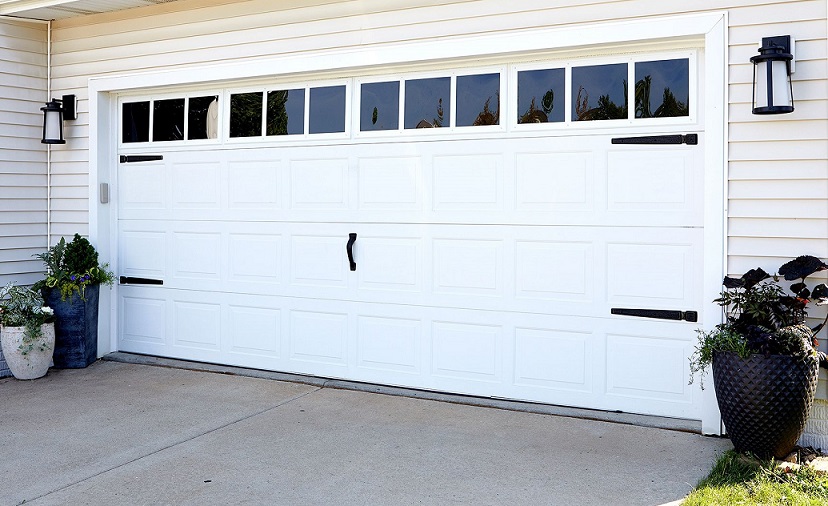 Beautiful White Garage Door Design Santa Monica
