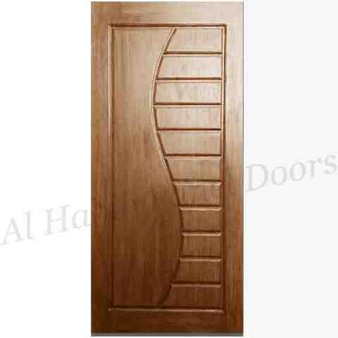 This is Ash Mdf Main Double Door Three Line Design. Code is HPD673. Product of Doors - Ash mdf lasani door customized design, All designs ready on order in all sizes. Also Available in simple lasani sheet.  Al Habib