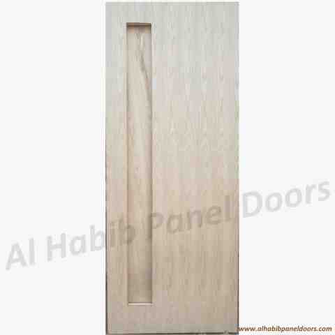 Ash Mdf Door With Glass Panel