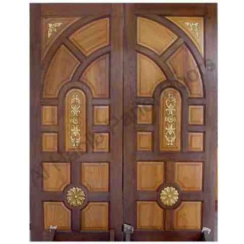 This is Solid Diyar Wood Double Door. Code is HPD419. Product of Doors - Diyar solid wood Main Double Door design, Order now! For info or estimate, please contact Al Habib
