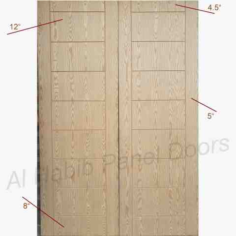 This is Ash Strips Door With Glass Design. Code is HPD611. Product of Doors - Beautiful Ash mdf door design with router. Ash mdf doors are ready on order in all sizes.  Al Habib