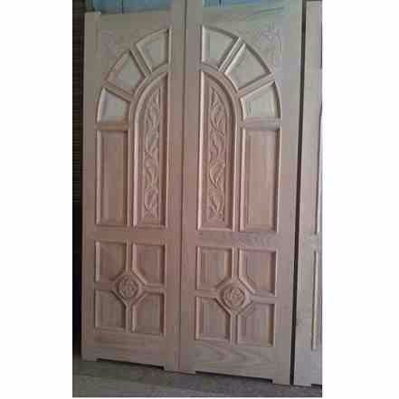 This is Horizontal Stripes Glass Main Double Door. Code is HPD393. Product of Doors - Solid Wooden Main Doors in Pakistan, Spain, England, Main Doors, Double Door, Dayyar Wooden Main Doors, Ash Wood Main Doors, 6 Panel Double Door -  Al Habib