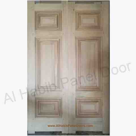 This is Main Solid Double Door. Code is HPD326. Product of Doors - Solid Wooden Main Doors in Pakistan, Spain, England, Main Doors, Double Door, Dayyar Wooden Main Doors, Ash Wood Main Doors, 6 Panel Double Door -  Al Habib