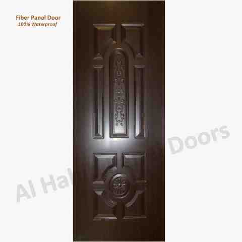 This is Fiberglass Main Double Door Bahria Design. Code is HPD712. Product of Doors - Beautiful fiberglass door new double door design matt finish also available in different colors and sizes,  Al Habib