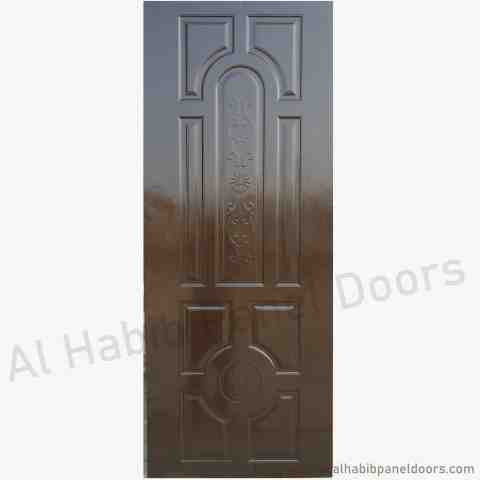 This is Fiberglass Sheet Door Capsule Design Skin Pink. Code is HPD594. Product of Doors - Fiberglass 7 panel door, round capsule design Available in all sizes and colors. 100% waterproof door. Al Habib