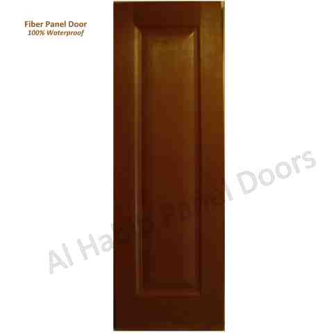 This is Fiber Panel Door With Polish. Code is HPD484. Product of Doors - Fiber Doors in different design and colors. Fully Waterproof. Same design also available in Melamine and Ash Skin. Al Habib