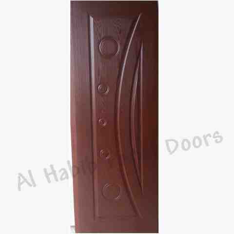 This is Fiberglass Two Panel Stripes Door. Code is HPD525. Product of Doors - Fiber sheet Doors in different design and in 50 to 60 colors. Fully Waterproof. Same design also available in Sunlight Local Panel Skin. Al Habib