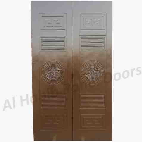 This is Fiberglass New Chitai Design Door. Code is HPD558. Product of Doors - Double Ply Fiberglass door available in different color and sizes. This Design also available in Ash Chinese skin panel. Waterproof doors. Al Habib