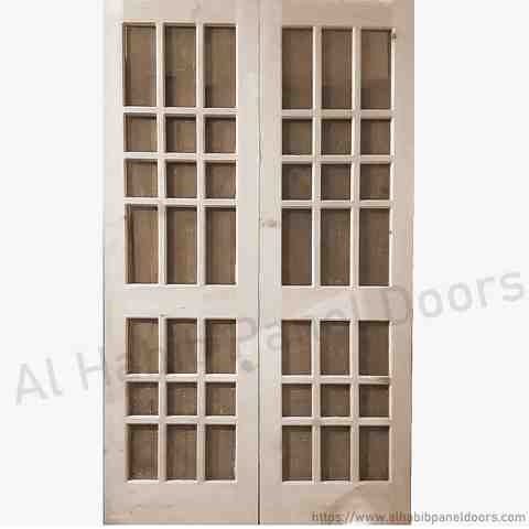 This is Imported Kail Wood Wire Mesh Double Door Design. Code is HPD567. Product of Doors - Imported Pertal Wood mesh panel door design, Also available in ash wood, dayar wood, kail wood, dayar wood. Sizes available on order. Al Habib