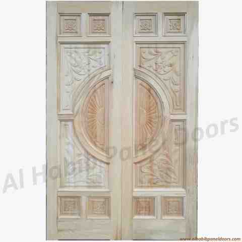 This is Solid Wood Main Double Door. Code is HPD110. Product of Doors - Solid Wooden Main Doors in Pakistan, Spain, England, Main Doors, Double Door, Dayyar Wooden Main Doors, Ash Wood Main Doors, 6 Panel Double Door -  Al Habib