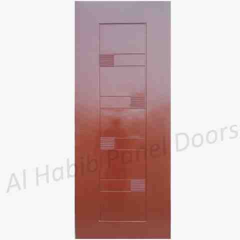 This is Fiberglass CNC Carving Bedroom Door Clifton Flower. Code is HPD599. Product of Doors - New variety, Beautiful Cnc work on fiberglass door, Six panel clifton design, available all sizes on order in different metallic color. Al Habib