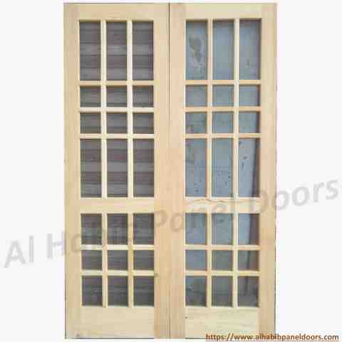 This is Pakistani Oliy Kael Wood Wire Mesh Jali Wala Double Door. Code is HPD628. Product of Doors - Beautiful wire mesh kail wood door available in all sizes. Ready on order. Available in kael wood, diyar wood, ash wood, yellow pine wood.  Al Habib