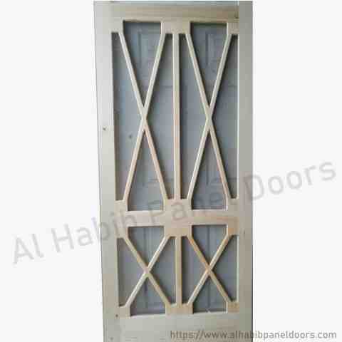 This is Wire Mesh Wooden Door Jali Wala. Code is HPD643. Product of Doors - Beautiful wire mesh pertal wood door available in all sizes. Ready on order. Available in kael wood, diyar wood, ash wood, yellow pine wood.  Al Habib