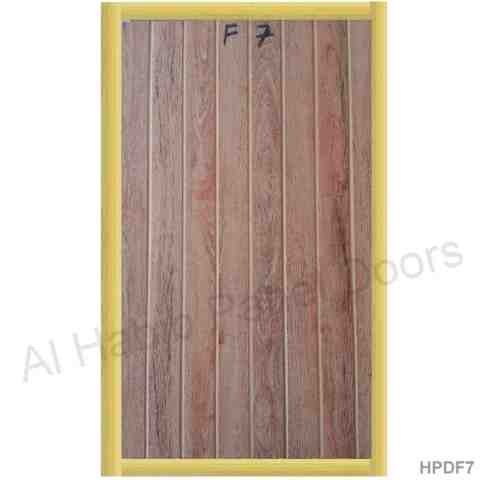 This is Beautiful Textured PVC Laminated Door Color F5. Code is HPDF5. Product of Doors - PVC Plastic door PVC door with PVC frame. Available in All sizes. Reasonable price and quality product for more feel free to contact on given numbers Al Habib