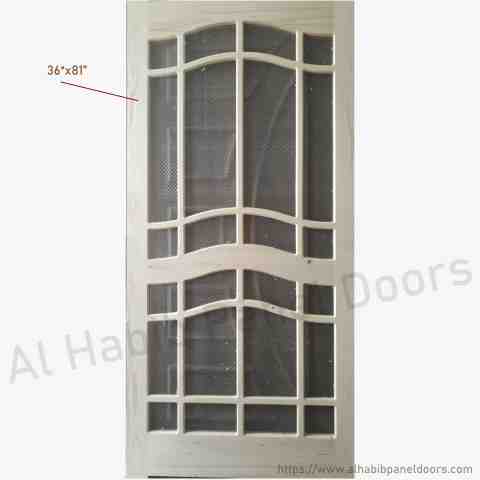 This is Mesh 9 Panel Door. Code is HPD161. Product of Doors - Wire mesh Door in Pakistan, Mesh Doors, Mesh Panel door available in different design, custom design, Mesh Wood Door, Mesh Double Door. Jali Wala Darwza. -  Al Habib
