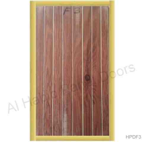 This is Beautiful Textured PVC Laminated Door Color F5. Code is HPDF5. Product of Doors - PVC Plastic door PVC door with PVC frame. Available in All sizes. Reasonable price and quality product for more feel free to contact on given numbers Al Habib