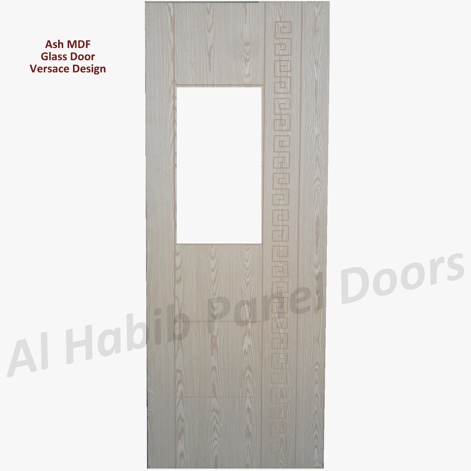 Ash MDF Versace Design Glass Door