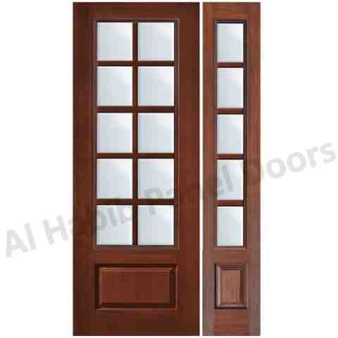 This is Glass Panel Door. Code is HPD340. Product of Doors - Wooden Door With Glass, Glass wooden Doors, Door with glass available in different design, custom design, Glass wooden double Doors -  Al Habib