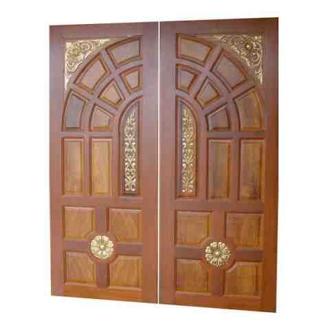 This is Yellow Pine Solid Wood Main Double Door. Code is HPD679. Product of Doors - Beautiful yellow pine main double door with 1000 buttons. Cnc Work royal design, Al Habib