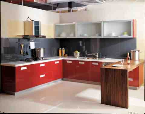 This is Simple Kitchen Design. Code is HPD453. Product of kitchen - Wooden Kitchen Design, Ready on Order Al Habib